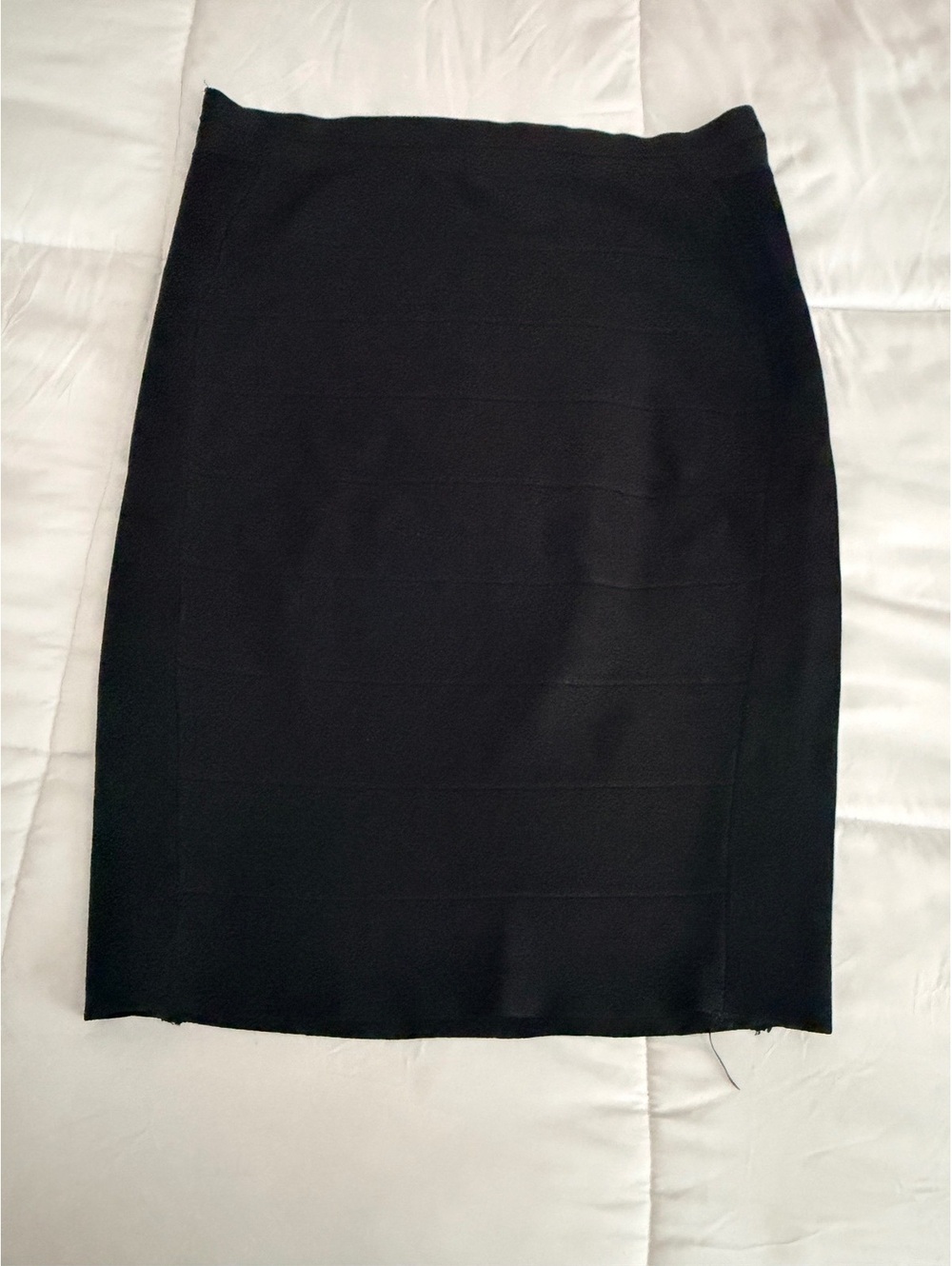 International Concepts Black Rayon Blend Pencil Skirt Size L